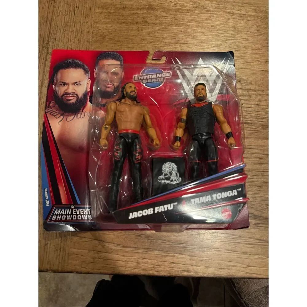 WWE Main Event Showdown Jacob Fatu & Tama Tonga 2-Pack Action Figures Mattel Ser